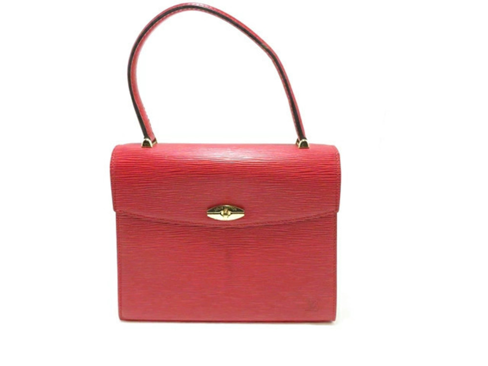 LOUIS VUITTON Malzerbes Handbag Epi Castilian Red MY